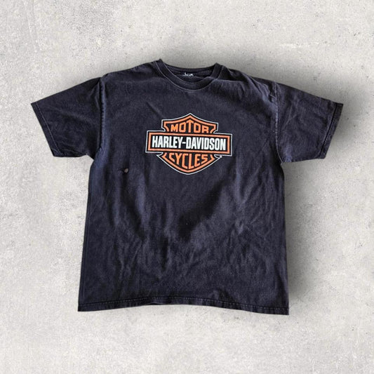 Vintage 1996 Harley Davidson Tee - L חולצת טי וינטאג' מקורית משנת 1996 של הארלי דיווידסון, מידה L