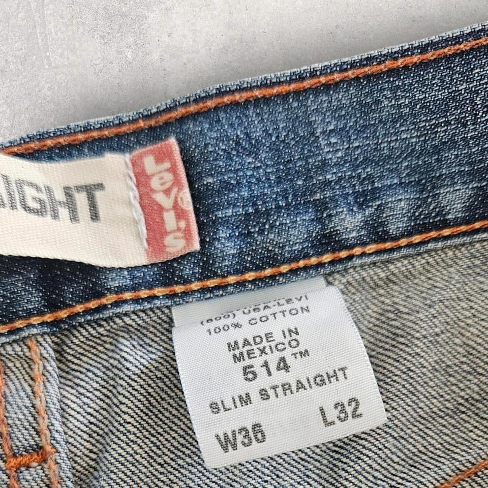 Levi’s 514 Navy Short Jeans – W36 ג’ינס קצר וינטאג’ כחול כהה