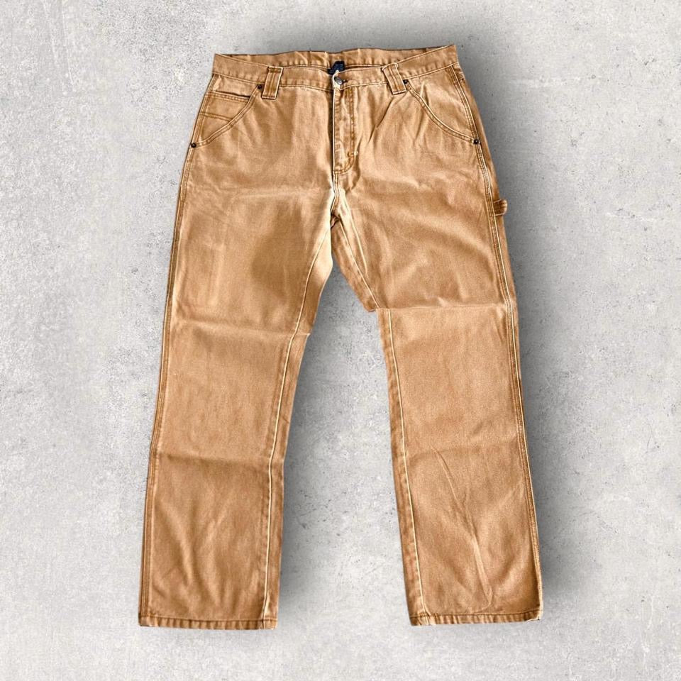RK brand brown carpenters jeans vintage workwear streetwear 36x32          