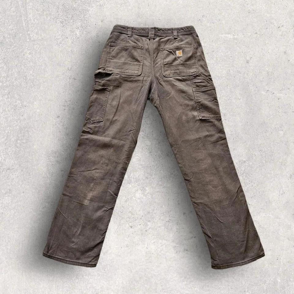 Carhartt carpenters workwear jeans vintage blue paint stains streetwear