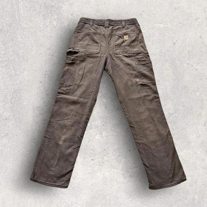 Carhartt carpenters workwear jeans vintage blue paint stains streetwear