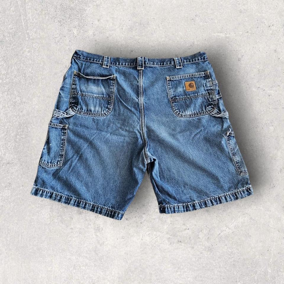 Carhartt Navy Carpenter Shorts בצבע כחול כהה