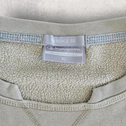 Champion Cream Long Sleeve Tee - Large חולצת שרוול ארוך קרם של Champion, מידה L
