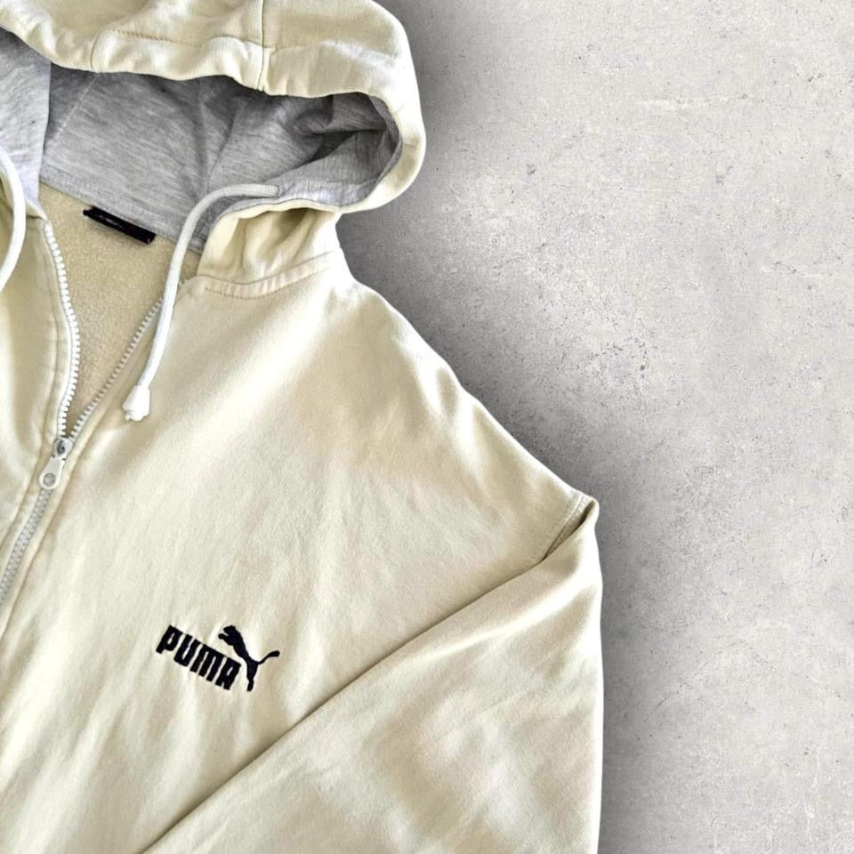 Puma cream hoodie, size L