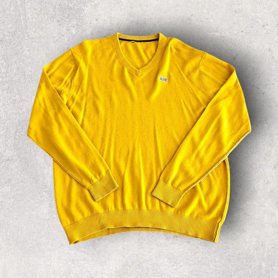 Napapijri Yellow Sweater - XL סוודר צהוב נאפאפיירי במידה XL,