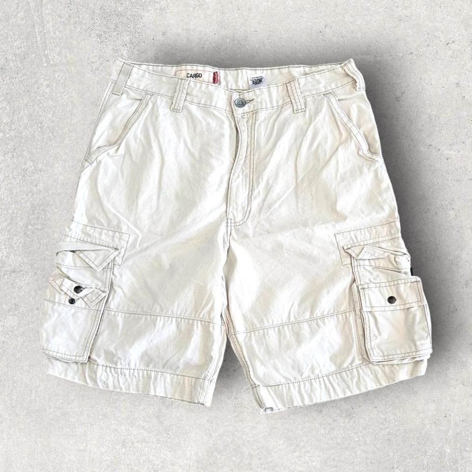 Levi's white cargo shorts W36 vintage streetwear