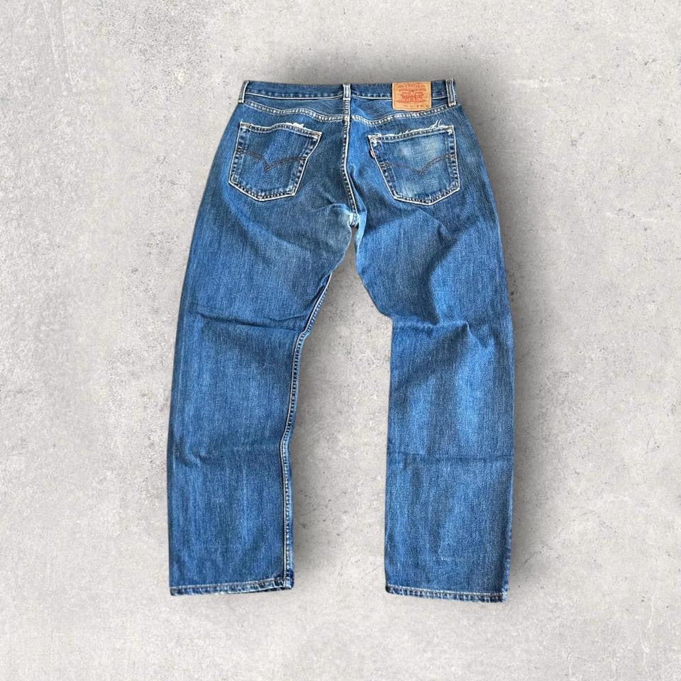 Levi's 590 Navy Jeans - 36x32 מידה W36 L32