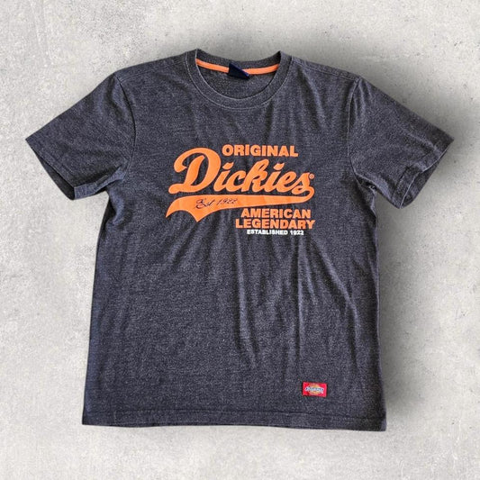 Dickies Grey Logo Tee - Small חולצת טי אפורה של דיקיז עם לוגו