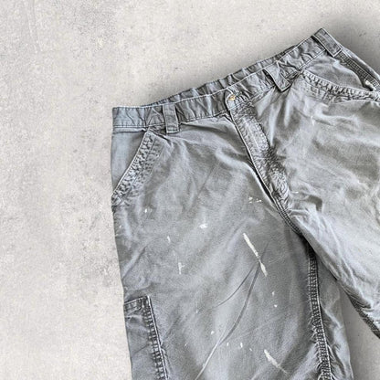 Carhartt grey carpenters shorts W38 vintage workwear streetwear