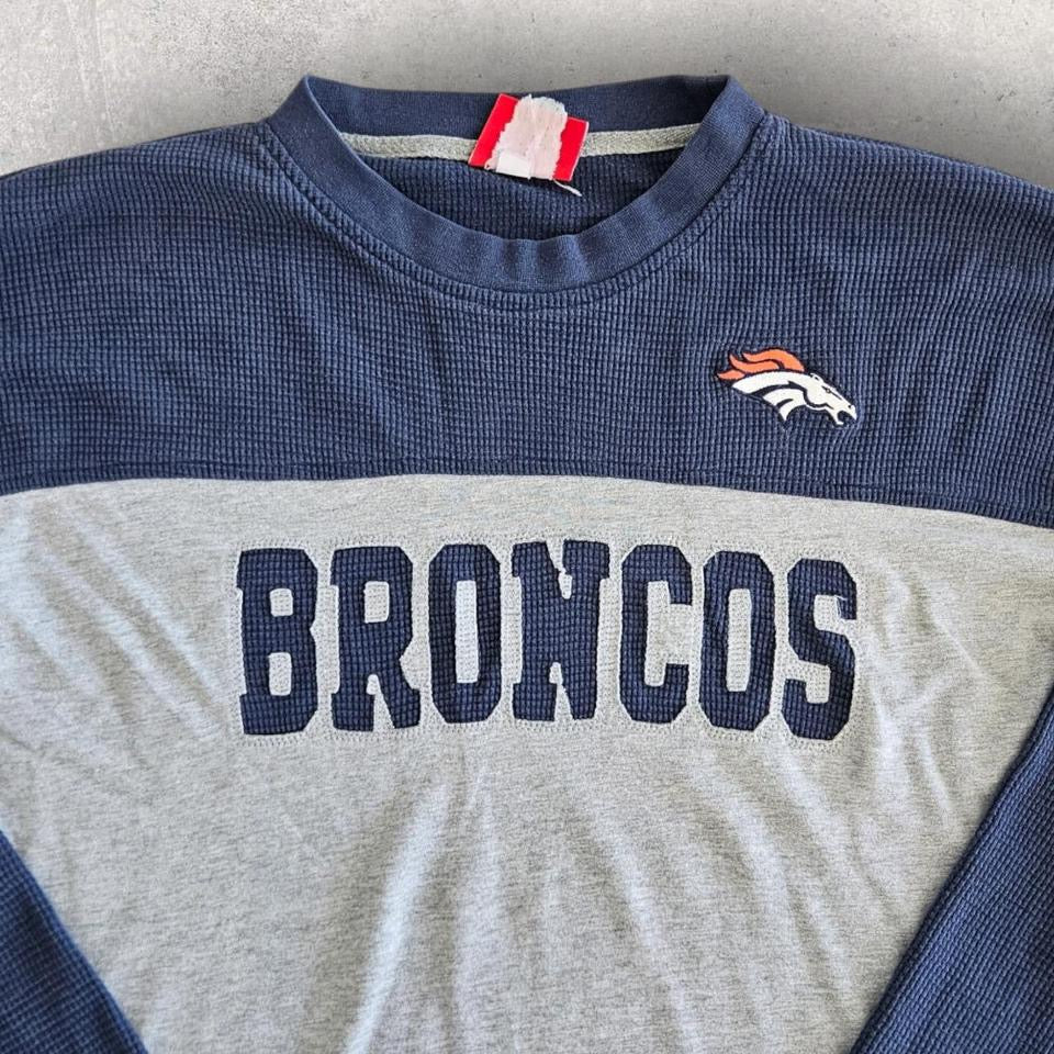 NFL Broncos Long Sleeve Tee - 2XL חולצת לונג סלייו של הברונקוס, מידה XXL, מצב 9/10