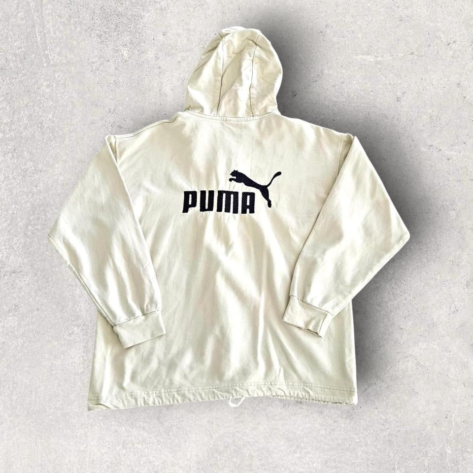 Puma cream hoodie, size L