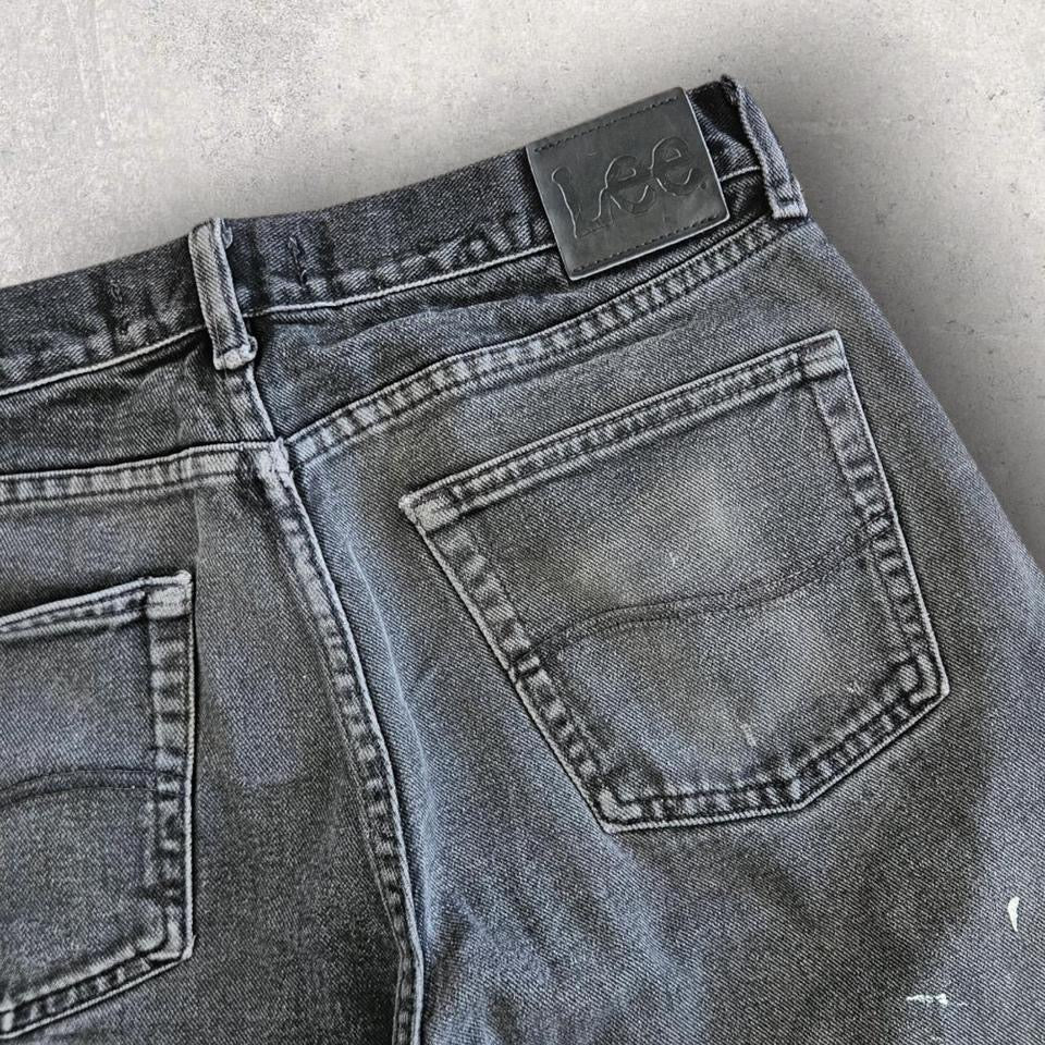Y2K Lee black short jeans W32