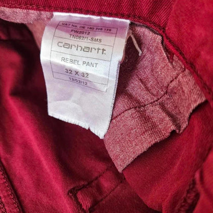 Carhartt red jeans 32x32 vintage worn look