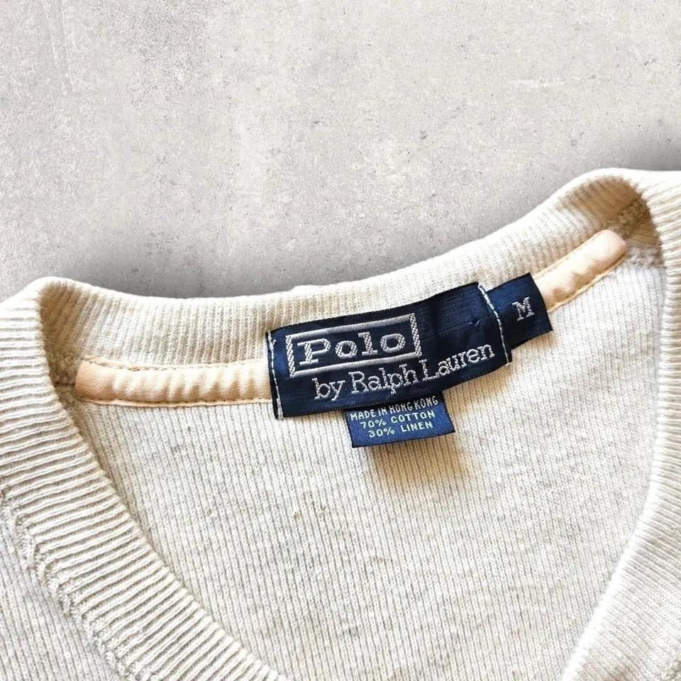 Y2K Polo Ralph Lauren Buttons Sweater - M, סוודר וינטג' פולו ראלף לורן 