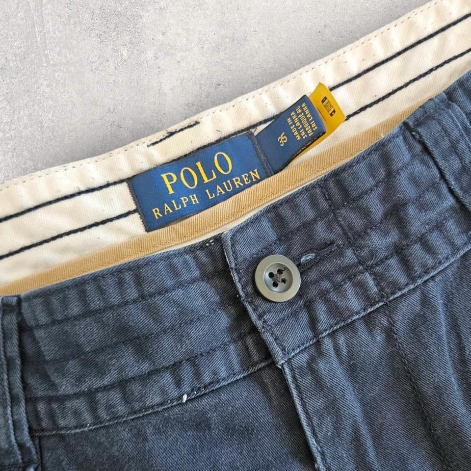 Navy Polo Ralph Lauren cargo shorts W35 vintage streetwear        
