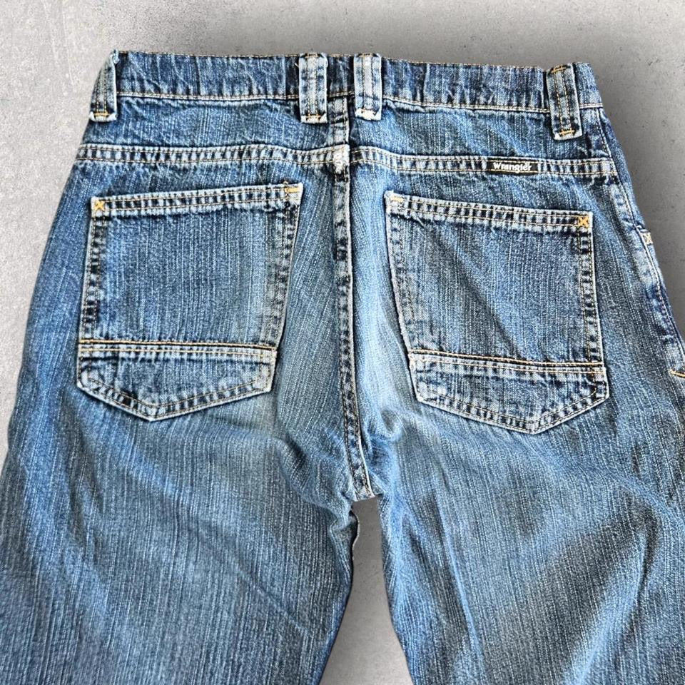Wrangler Navy Workwear Jeans במצב 8.5/10, מותן 72 ס"מ, אורך 101 ס"מ.