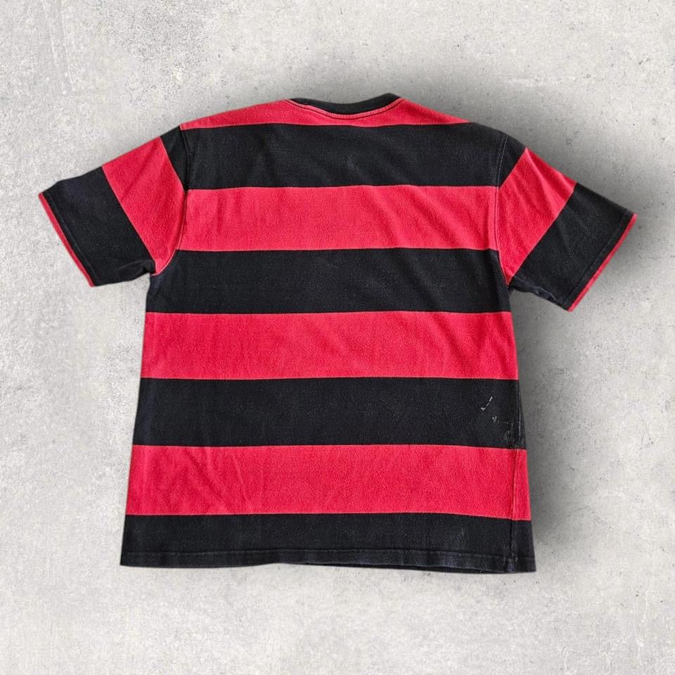 Y2K Dickies Red/Black T-shirt - Large, חולצת דיקיס משנות ה־2000 בצבע אדום/שחור מידה L
