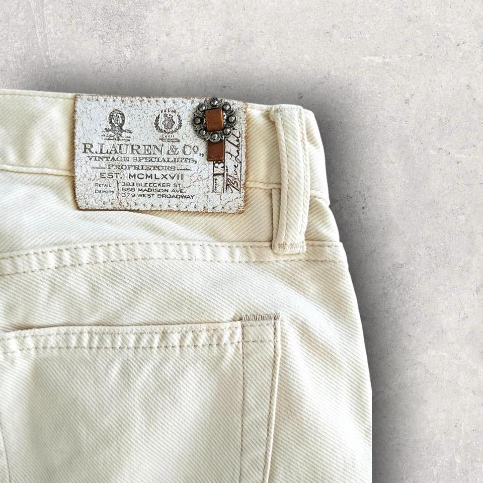Polo Ralph Lauren Cream Jeans מידה מלאה