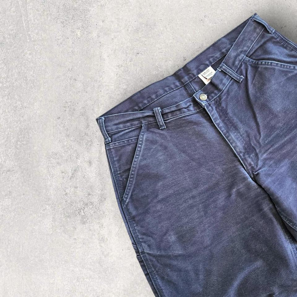 Dakota navy thick carpenters jeans vintage workwear streetwear 36x32         