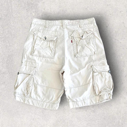 Levi's white cargo shorts W36 vintage streetwear        