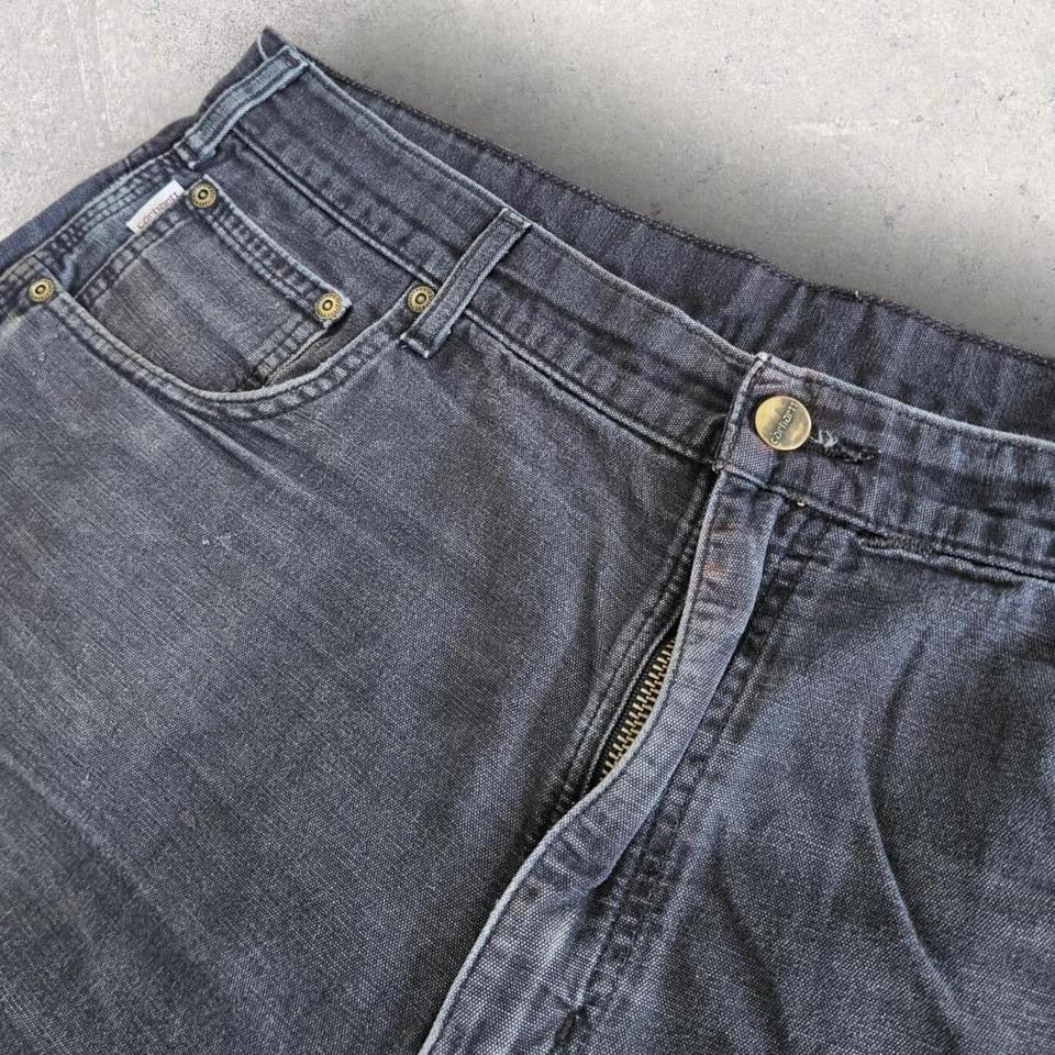 Carhartt black carpenters short jeans W40 vintage workwear streetwear