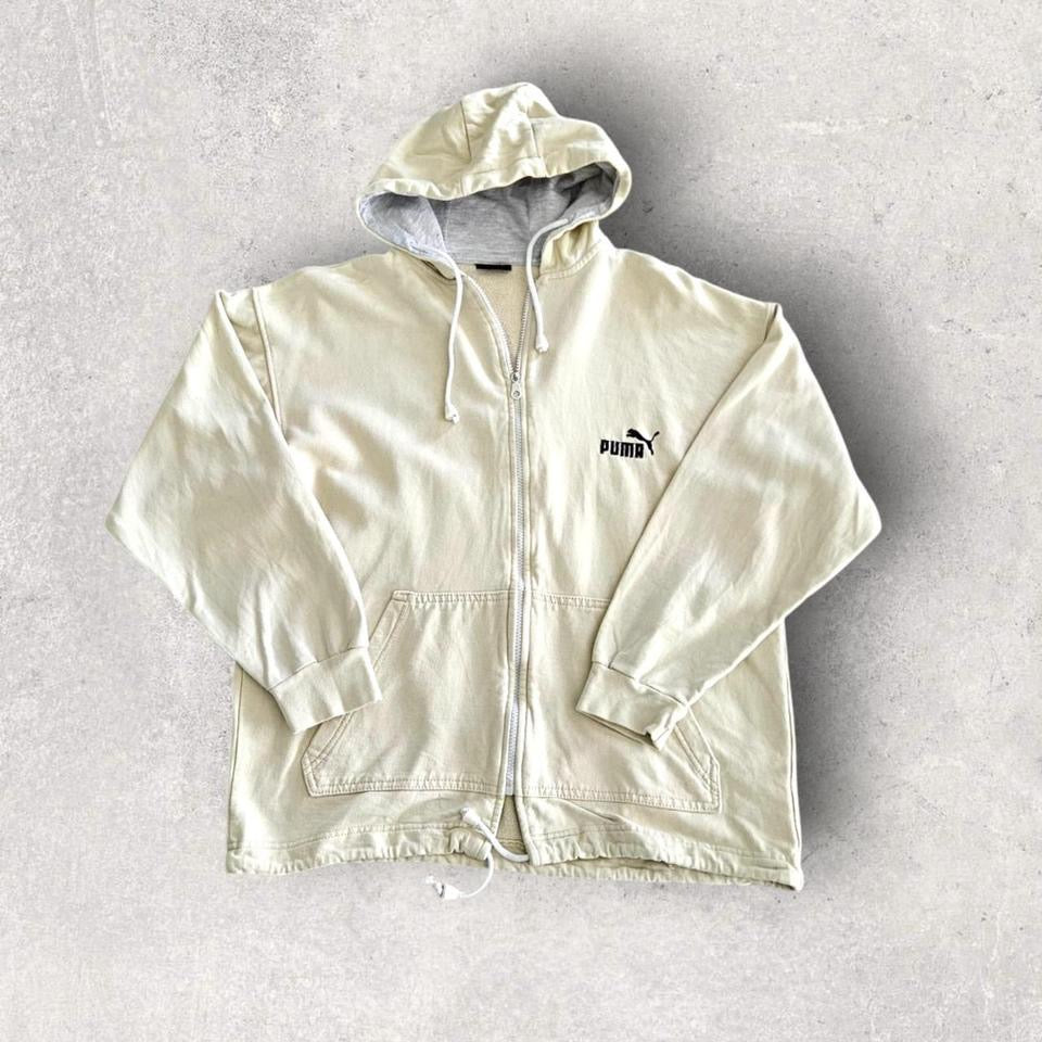 Puma cream hoodie, size L