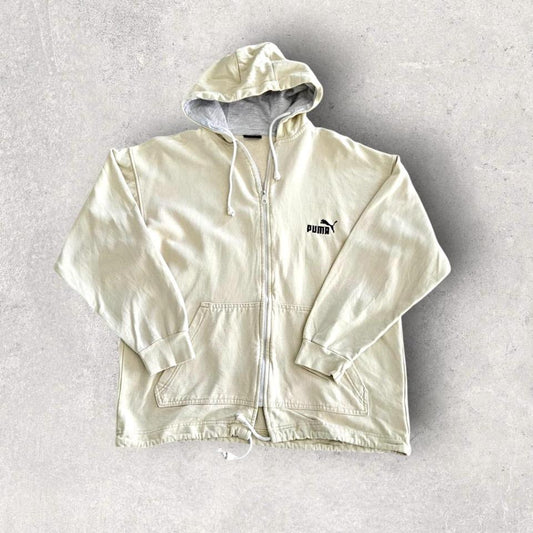 Puma cream hoodie, size L