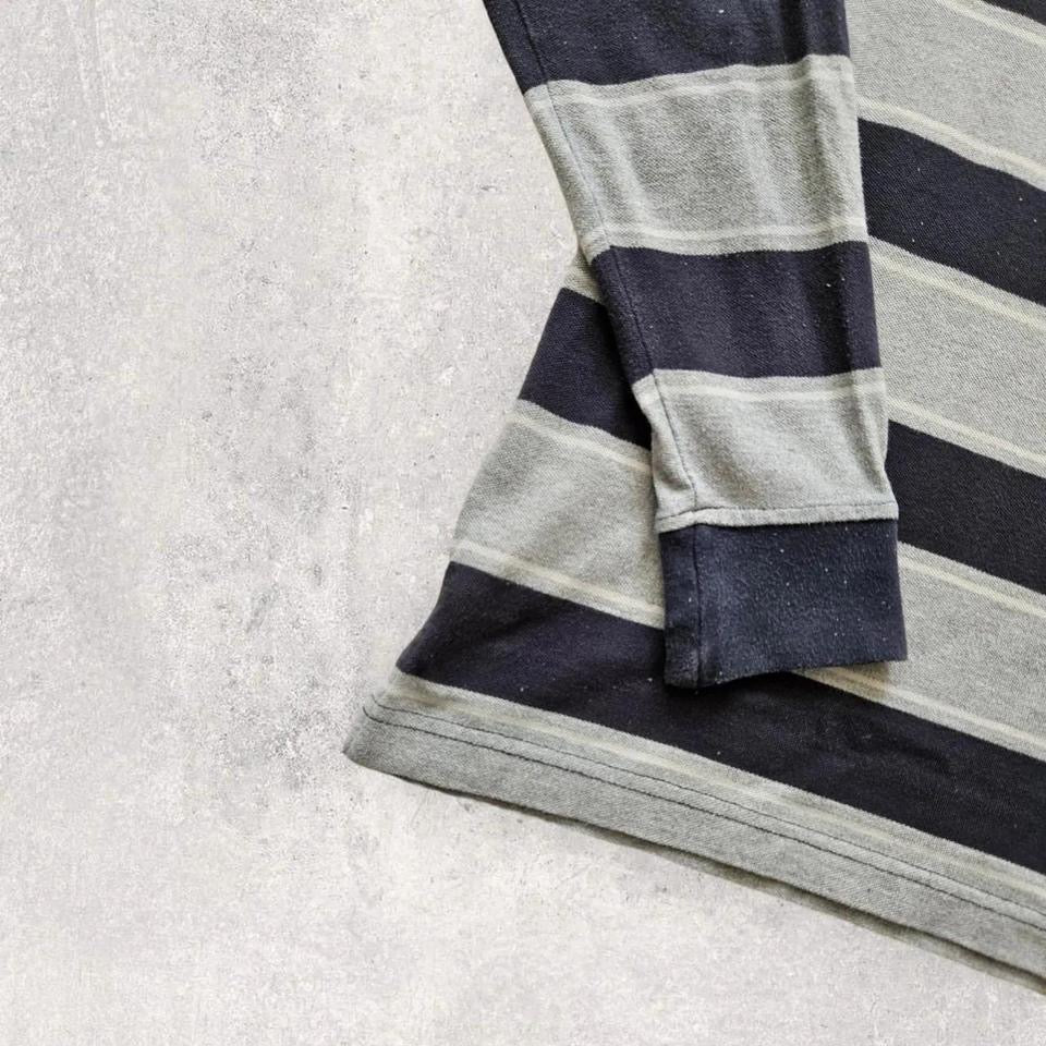 Americanino stripes polo - Small, מידת S/M, כתם אקונומיקה בשרוול, 8.5/10 מצב