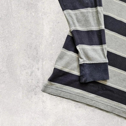 Americanino stripes polo - Small, מידת S/M, כתם אקונומיקה בשרוול, 8.5/10 מצב