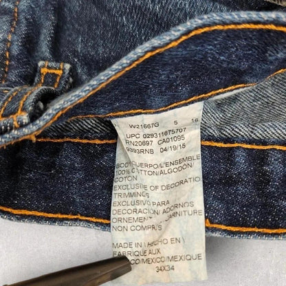 Dickies navy jeans - 34x34, ג’ינס כחול כהה דיקיס וינטג במצב טוב עם כתמי צבע רבים בחזית