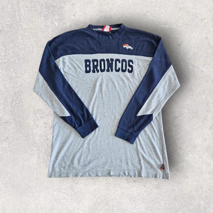 NFL Broncos Long Sleeve Tee - 2XL חולצת לונג סלייו של הברונקוס, מידה XXL, מצב 9/10