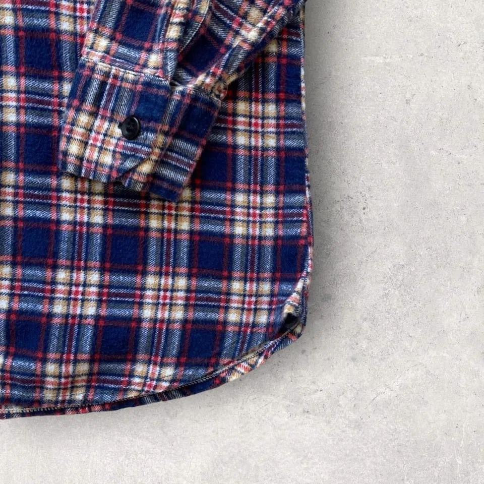 Flannel funky polo חולצת פולו פלאנל מידה S 