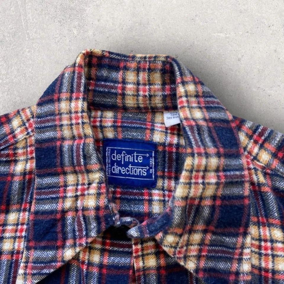 Flannel funky polo חולצת פולו פלאנל מידה S 