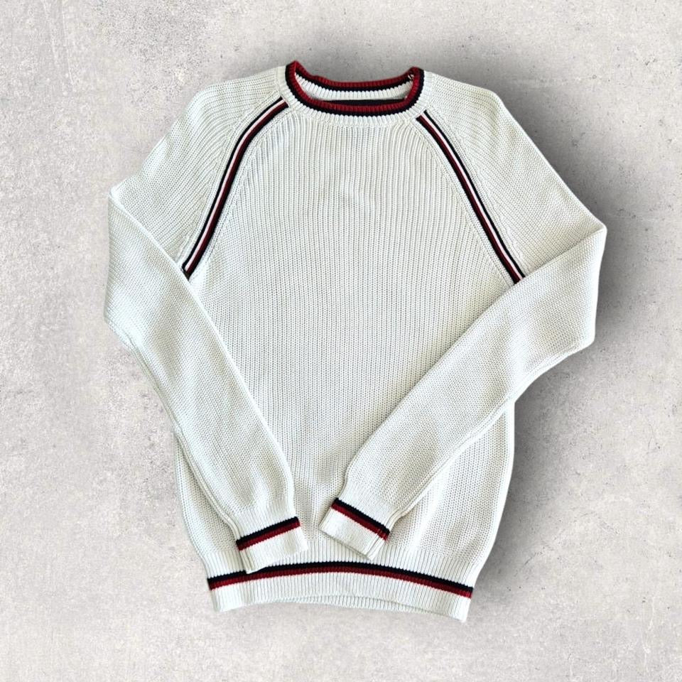 Tommy Hilfiger White Knitted Sweater S 