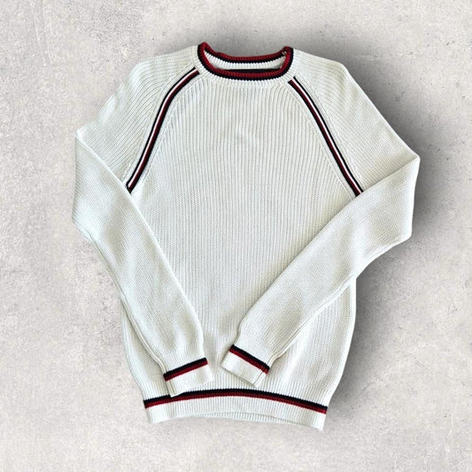 Tommy Hilfiger White Knitted Sweater S 