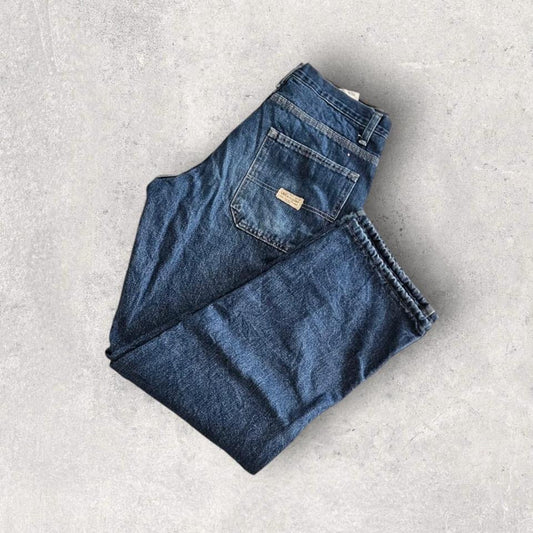 Wrangler Navy Thick Jeans – 30x32 עם חור ודעיכה קלה