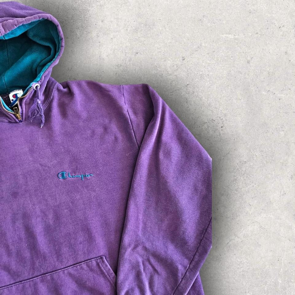 Vintage Champion Purple Hoodie - XL