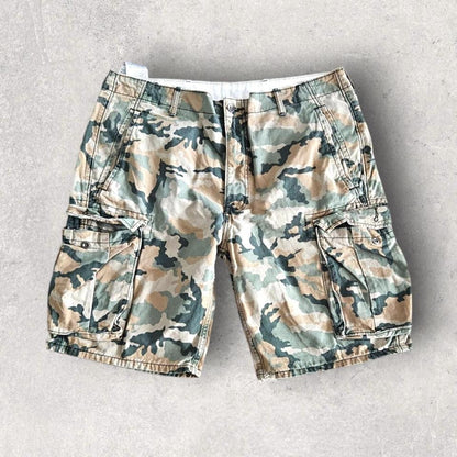 Levis camo cargo shorts W36 vintage streetwear          
