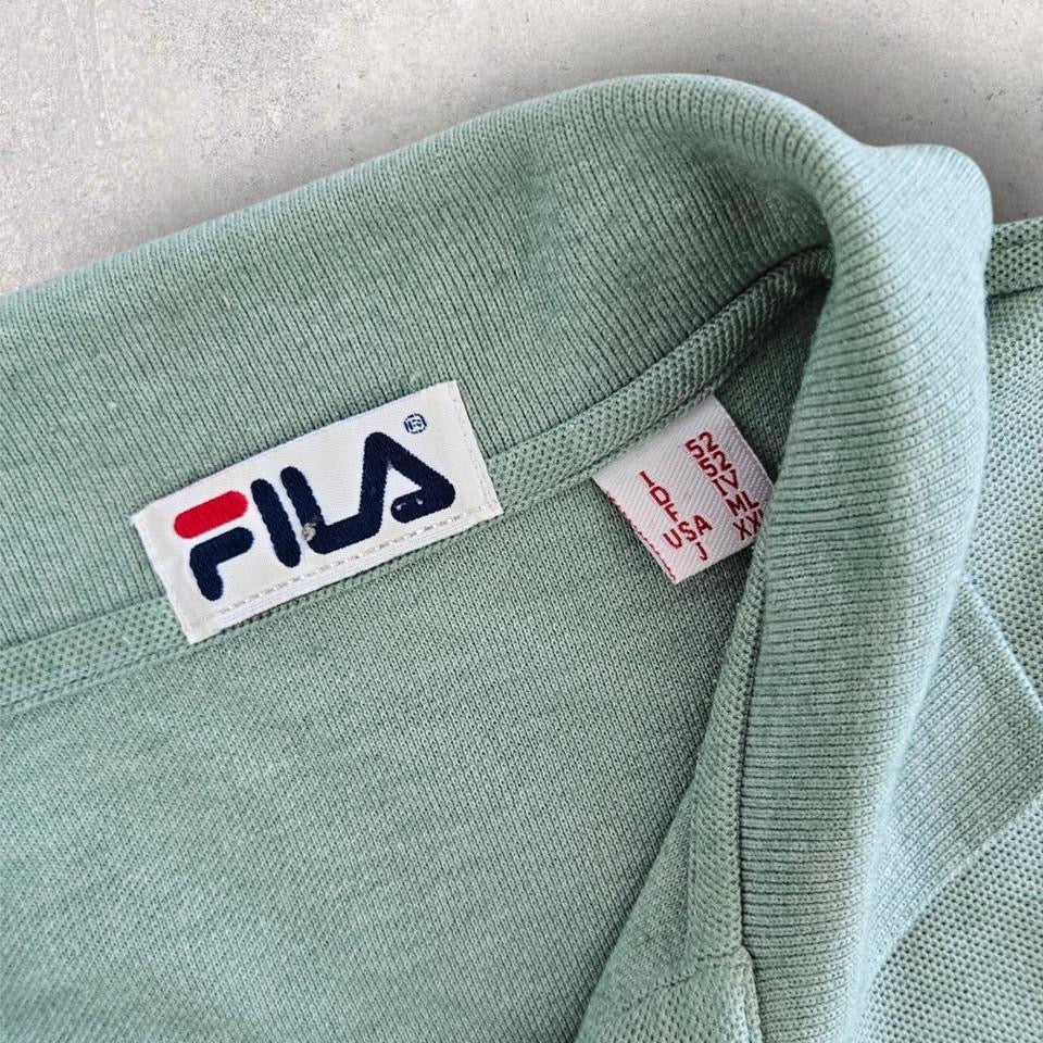 Fila Light Green Polo Long sleeve L chest