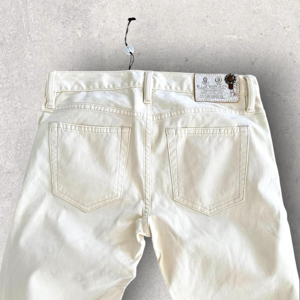 Polo Ralph Lauren Cream Jeans מידה מלאה