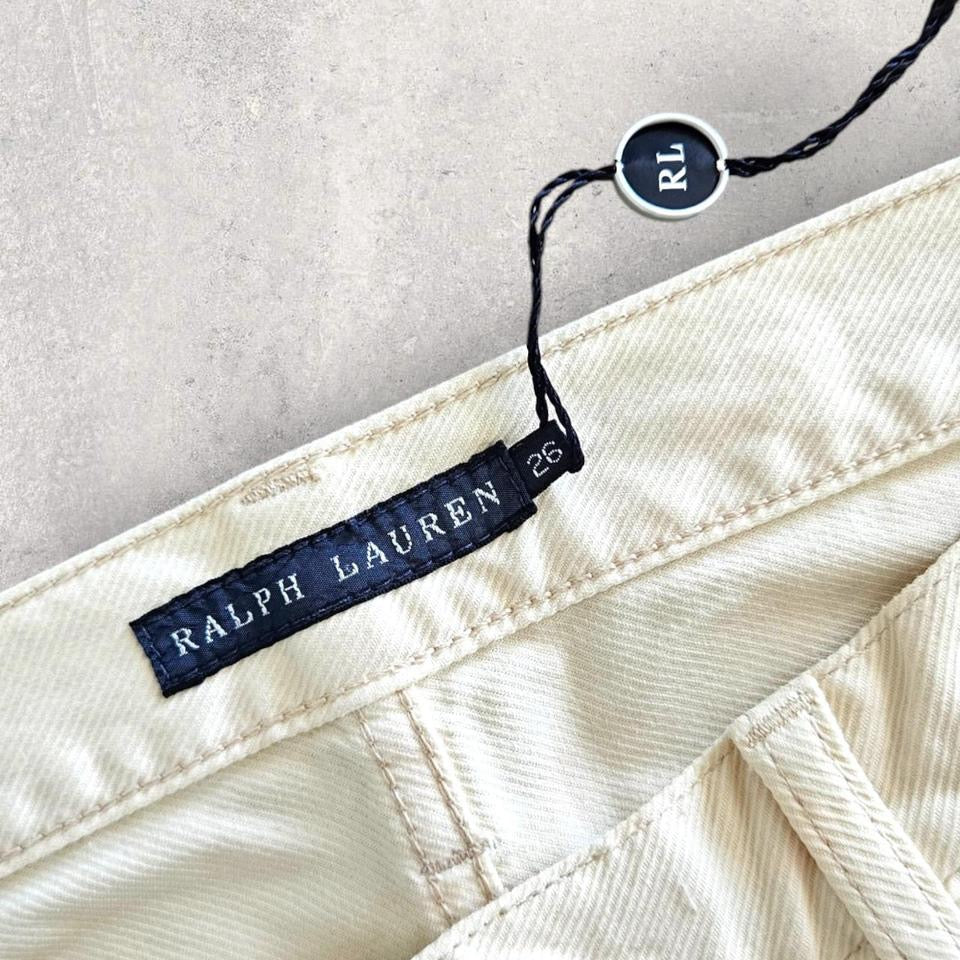Polo Ralph Lauren Cream Jeans מידה מלאה