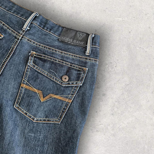 Guess Navy Jorts במצב מצוין ללא פגמים