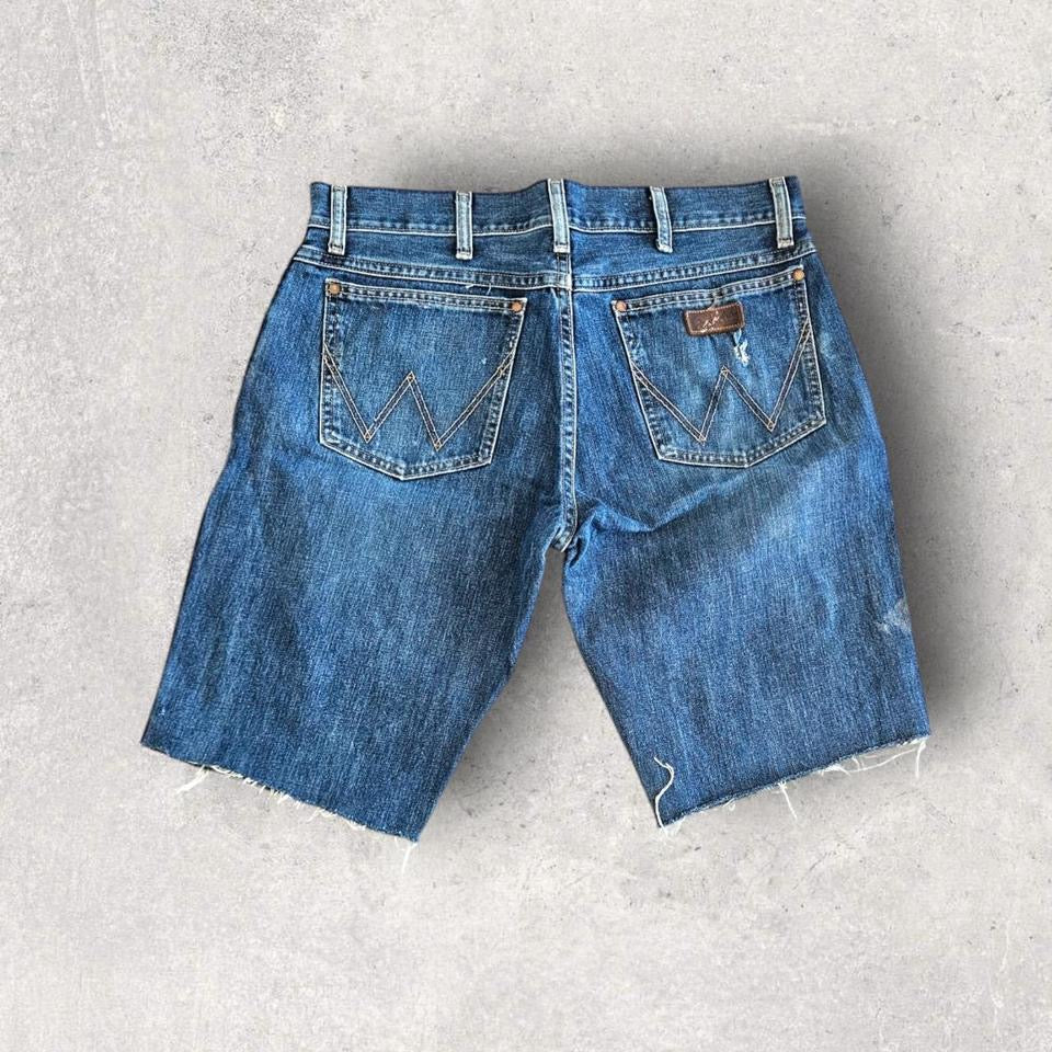 Wrangler Navy Short Jeans - W34