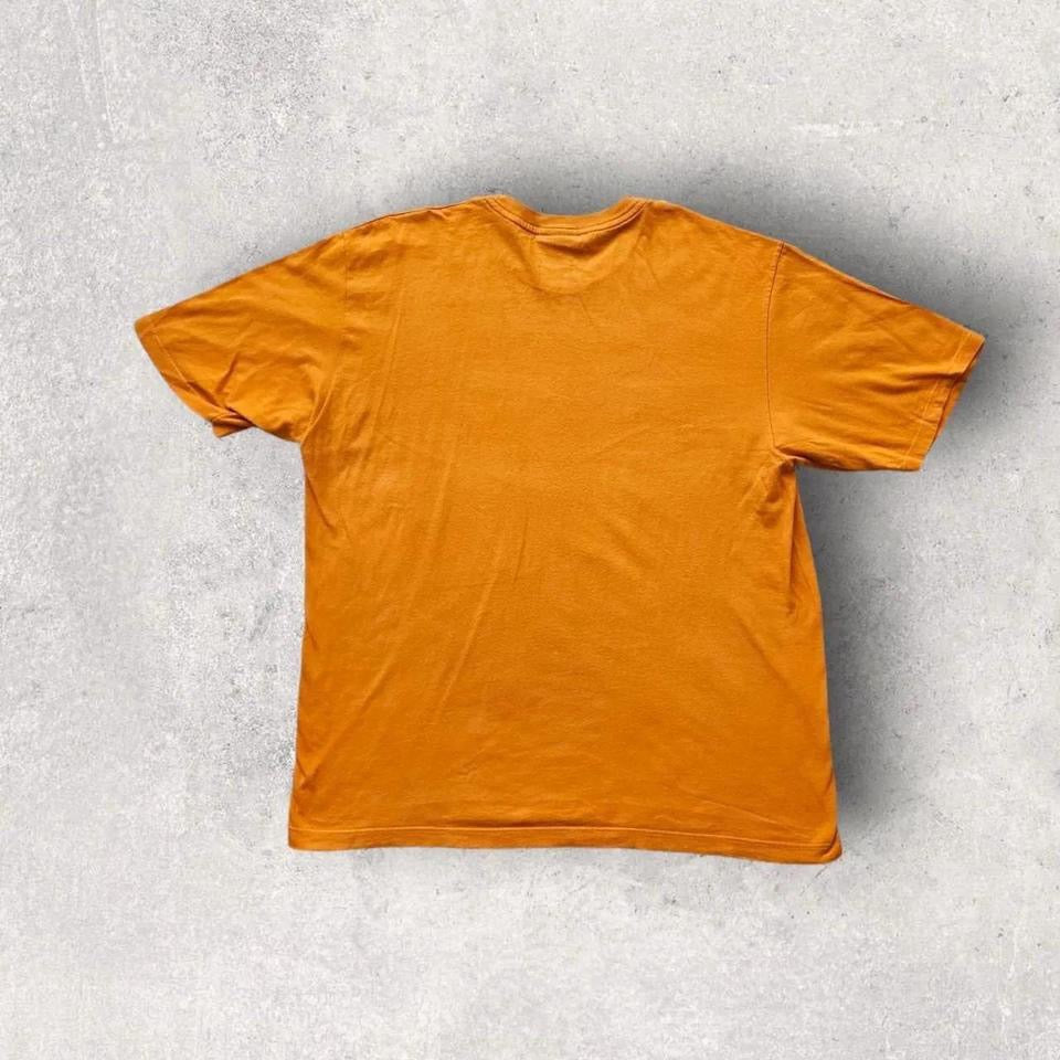 Champion Orange Logo Tee - XXLarge חולצת לוגו כתומה של Champion, מידה XXL, מצב 9.5/10