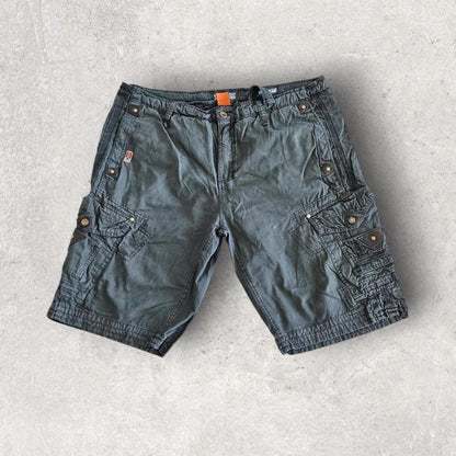 Geographical Norway green cargo shorts W40 vintage streetwear          
