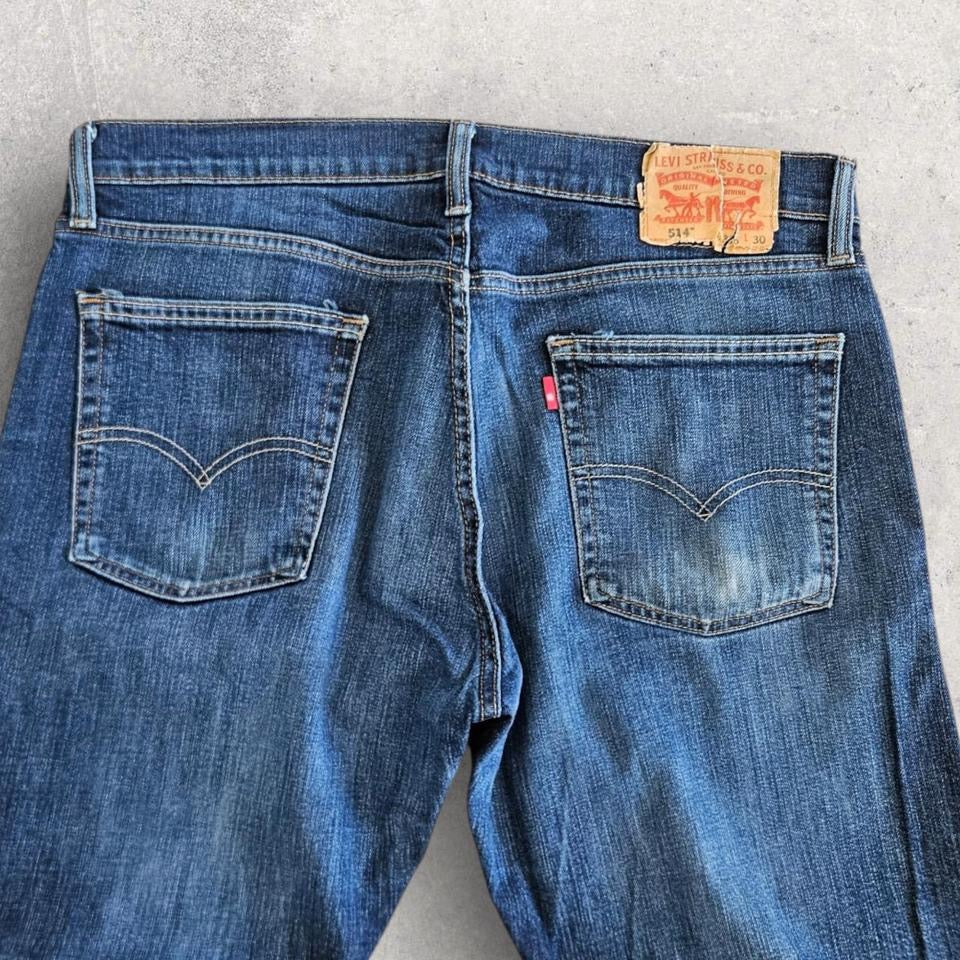 Levi’s 514 Navy Jeans - 36x30 ג'ינס כחול נייבי מידה W36 L30