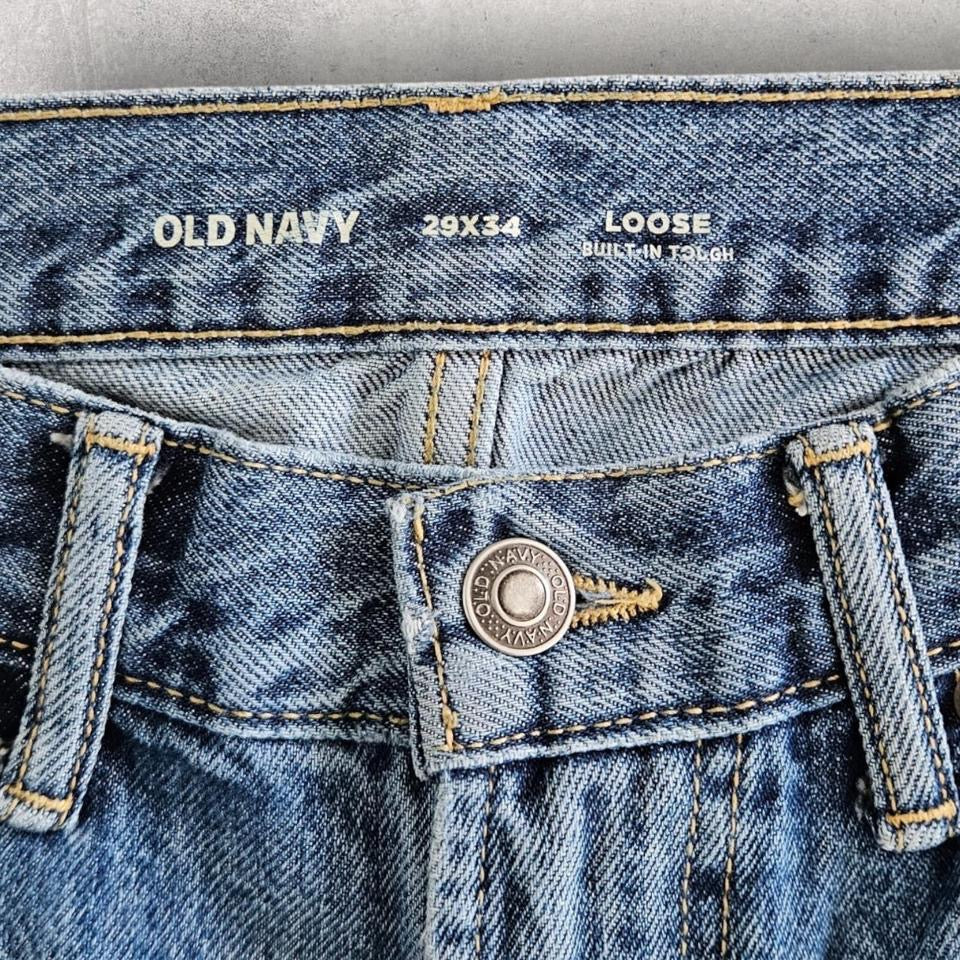 Old navy carpenters blue jeans vintage workwear denim streetwear 29x34        