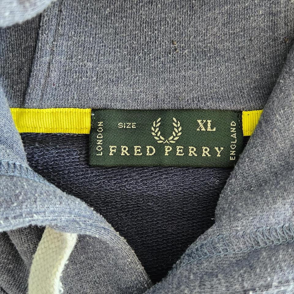 Fred Perry Blue Hoodie, large size,