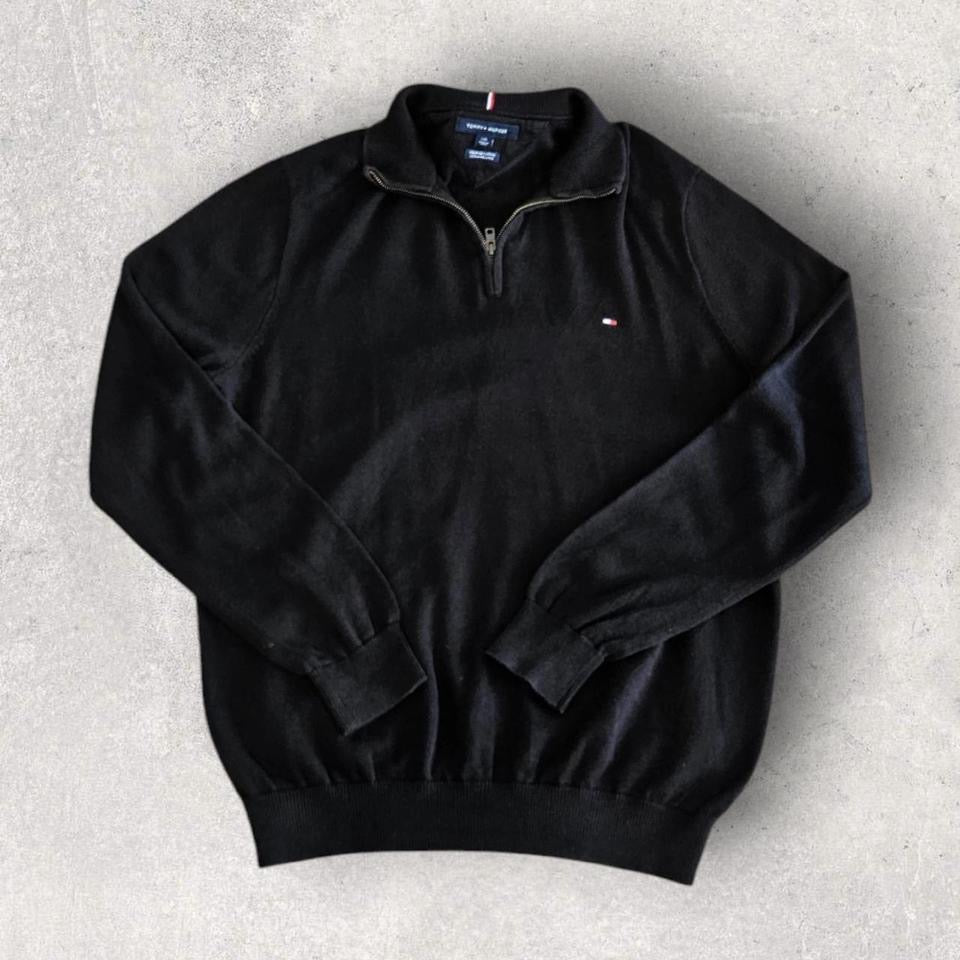 Tommy Hilfiger Black Quarter Zip - L
