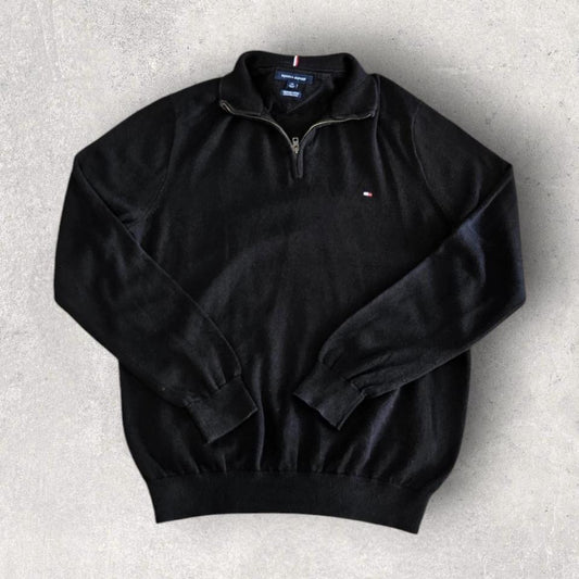 Tommy Hilfiger Black Quarter Zip - L